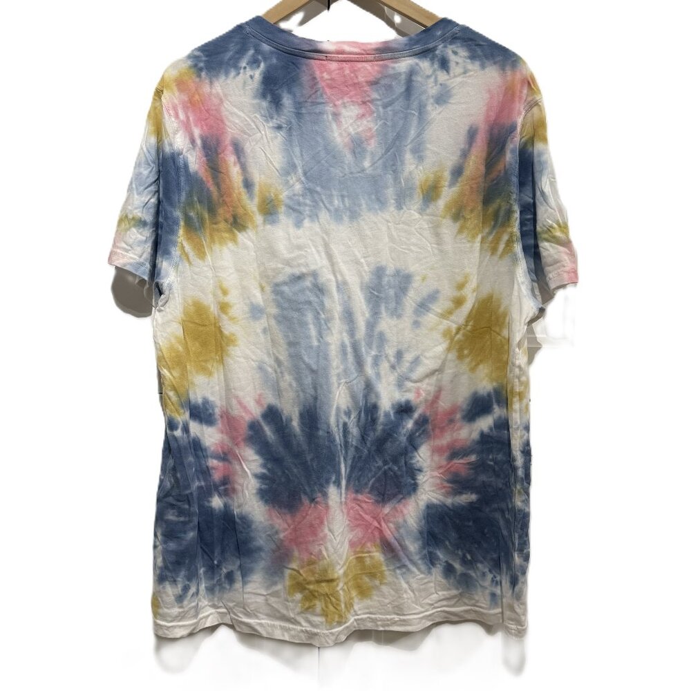 Tie Dye Cotton T-Shirt Short Sleeves Multi XL - Picture 3 of 7